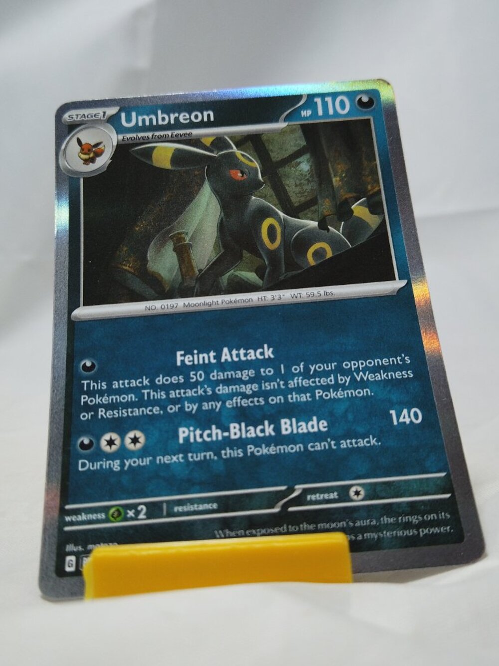 Pokemon Umbreon 59/131 Prismatic Evolutions Card Rare Holo VLP